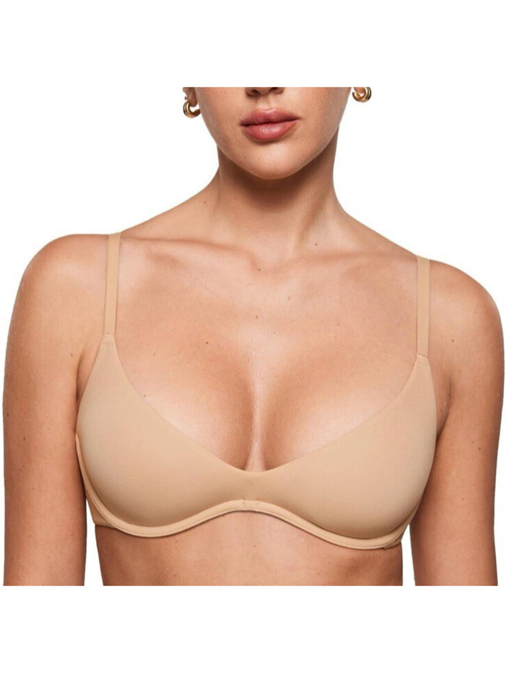 Scoop Neck Bra Warm Beige Tan Nude Comfort, Soma Intimates Enbliss, NWT